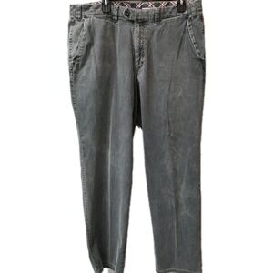 HILTL Gray Corduroy Pant Chino Mens 38/32 Romania John Craig Luxury Y2K Flaw